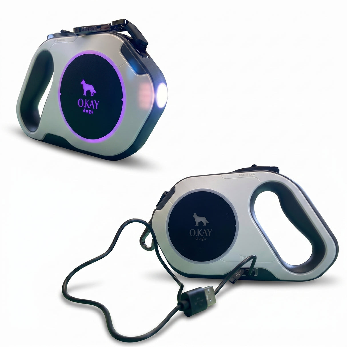 Flexleine mit LED-Leuchte